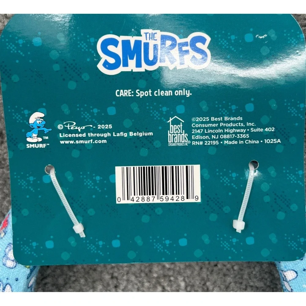 The Smurfs‎ Kids Bath Set Bundle Spa Headband Sponge Shower Cap NWT